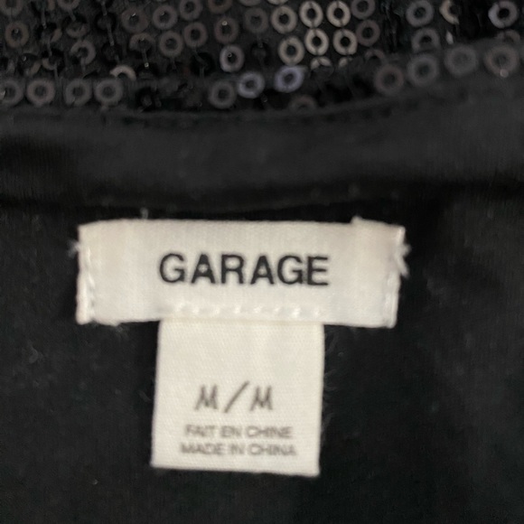 Garage, black mini sequin skirt- Size M - Picture 3 of 3